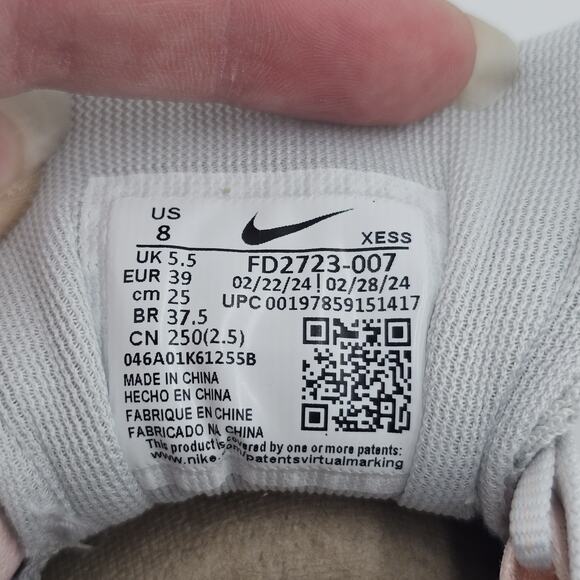 Nike Womens 8 Air Zoom Pegasus 41 running shoe Photon Pewter Pink - Picture 12 of 13